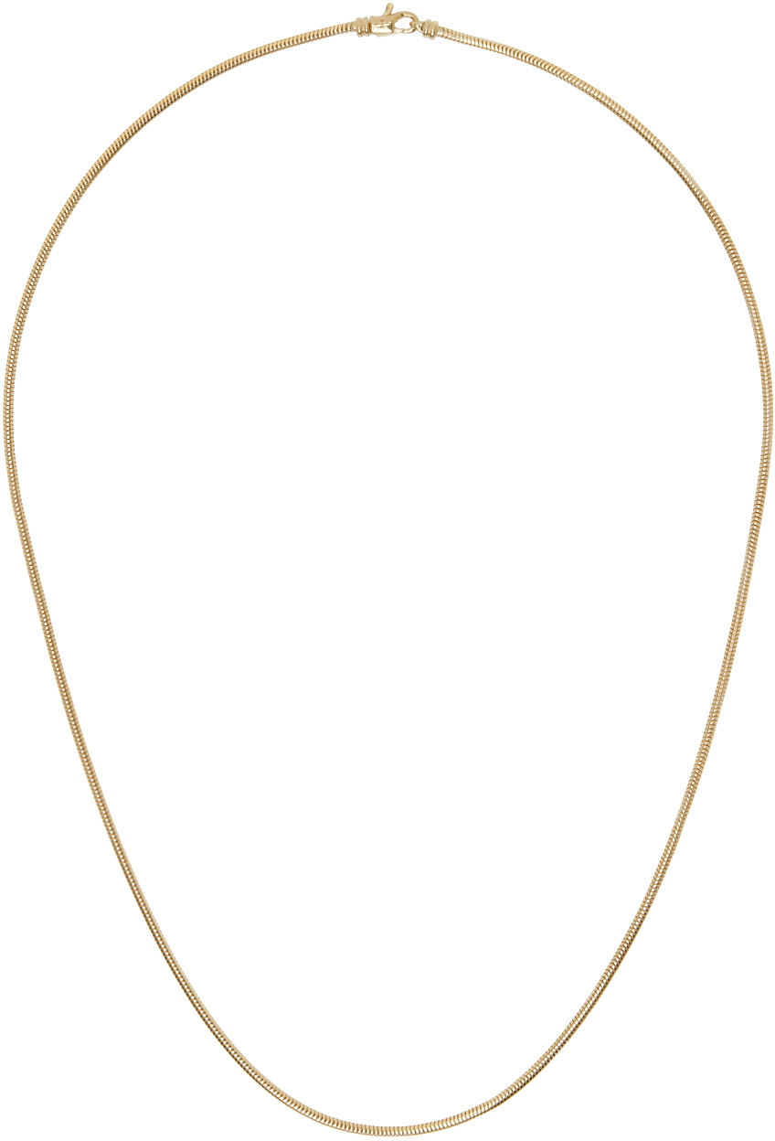 Tom Wood Gold Snake Chain Slim Necklace