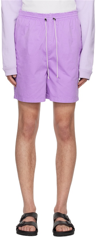 Photo: Camiel Fortgens Purple Knee Shorts