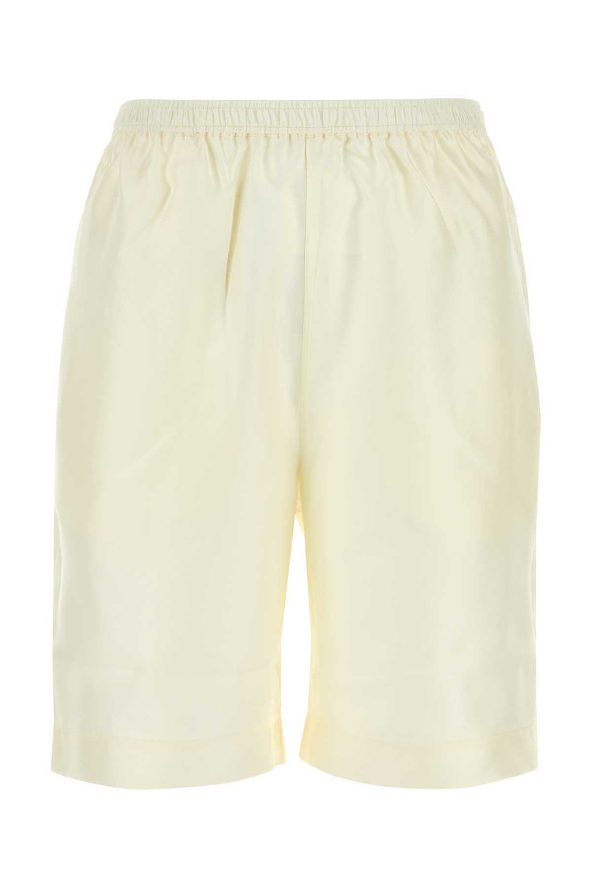 ショートパンツ Loulou Studio Ivory silk Zinnia bermuda shorts Loulou Studio Ivory Silk Zinnia Bermuda Shorts Loulou Studio