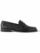 Manolo Blahnik - Perry Full-Grain Leather Penny Loafers - Black