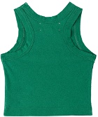 The Animals Observatory Baby Green '15' Tank Top