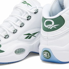 Reebok Men's Question Mid Sneakers in White/Pine Green/White