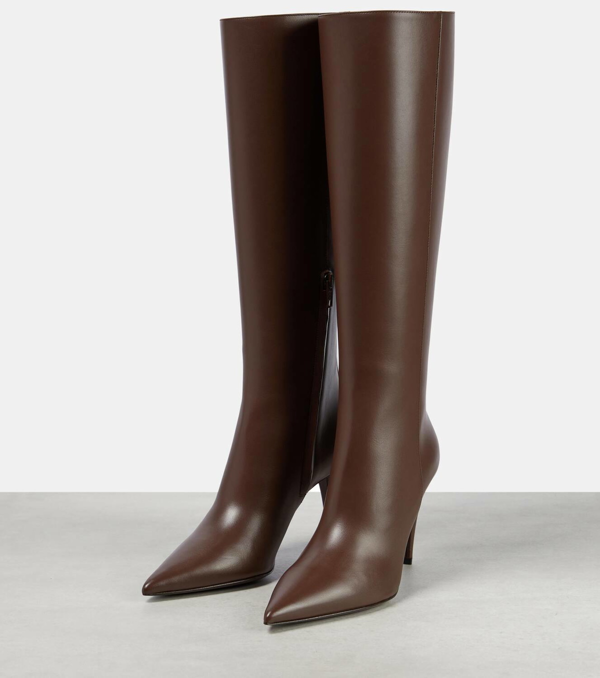 Valentino Garavani Rockstud leather knee-high boots  display picture 1