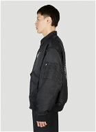 Raf Simons x Fred Perry - Printed Flight Jacket in Black
