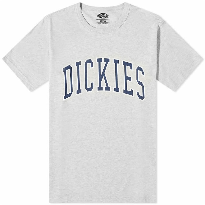Photo: Dickies Men's Aitkin College Logo T-Shirt in Grey Navy