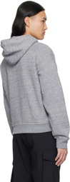 Dsquared2 Gray Embroidered Hoodie