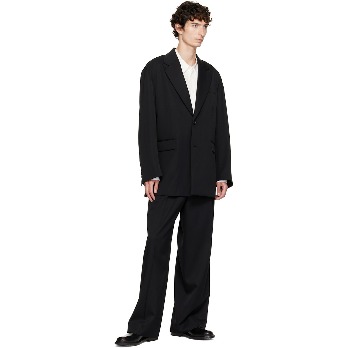 ssstein Black Long Wide Trousers