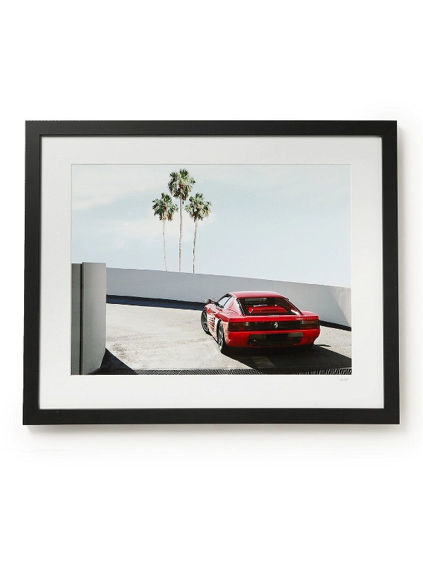 Photo: Sonic Editions - Framed 2018 Ferrari Testarossa Print, 16&quot; x 20&quot;