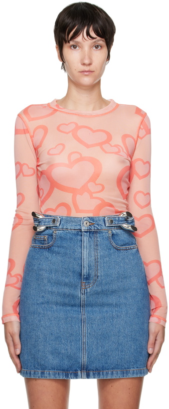 Photo: JW Anderson Pink Graphic Top
