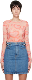 JW Anderson Pink Graphic Top