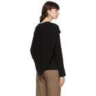 JW Anderson Black V-Neck Cape Sweater