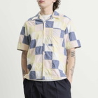 Universal Works Men's Patchwork Check Road Shirt in Pastel Check