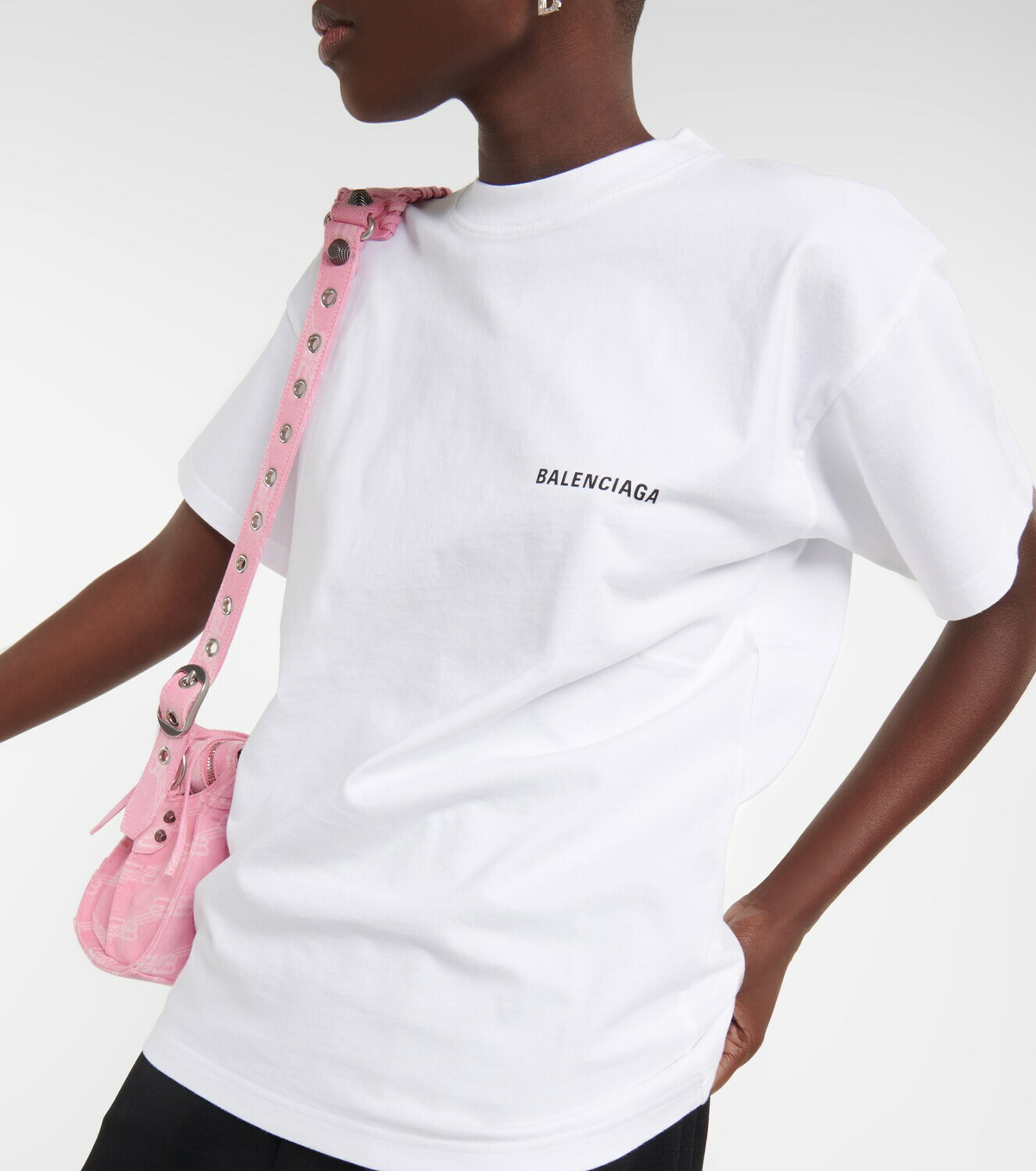 【送料&関税込】Balenciaga Logo Large T-shirt Balenciaga - Logo cotton T-shirt Balenciaga