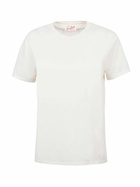 MC2 Saint Barth Woman Off-white Cotton Jersey Crewneck T-shirt Emilie