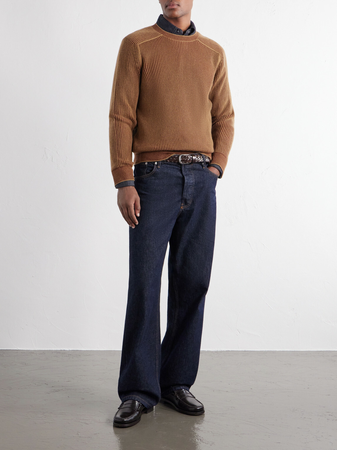 SEASE - Dinghy Ribbed Cashmere Sweater - Brown