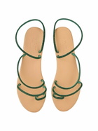 MC2 Saint Barth Flat Ring Sandals With Green Rhinestones