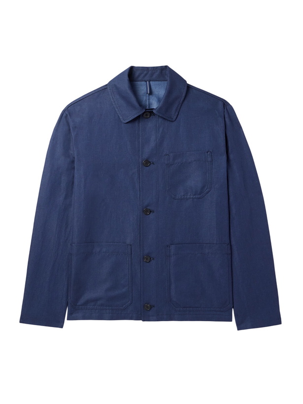 Photo: Slowear - Venezia 1951 Cotton and Linen-Blend Twill Chore Jacket - Blue