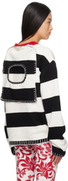 Charles Jeffrey LOVERBOY Black & White Boo Sweater