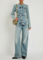 Haikure Korea Straight-leg Jeans Blue