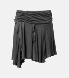 Marant Etoile Rosinda asymmetric draped miniskirt