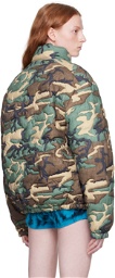 ERL Green Camo Down Jacket
