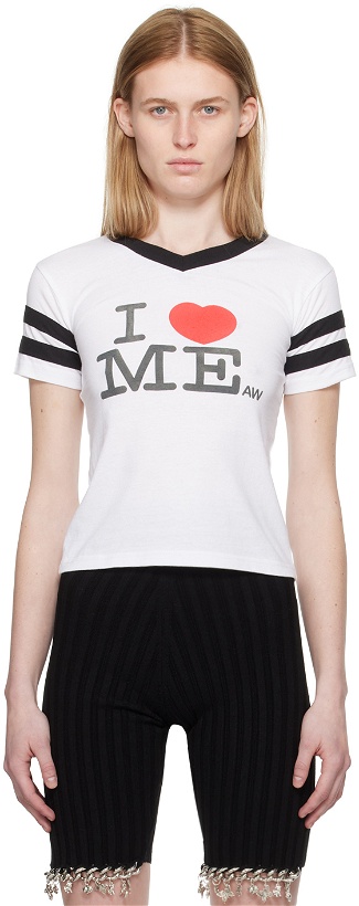 Photo: Ashley Williams White 'I Heart Me' T-Shirt