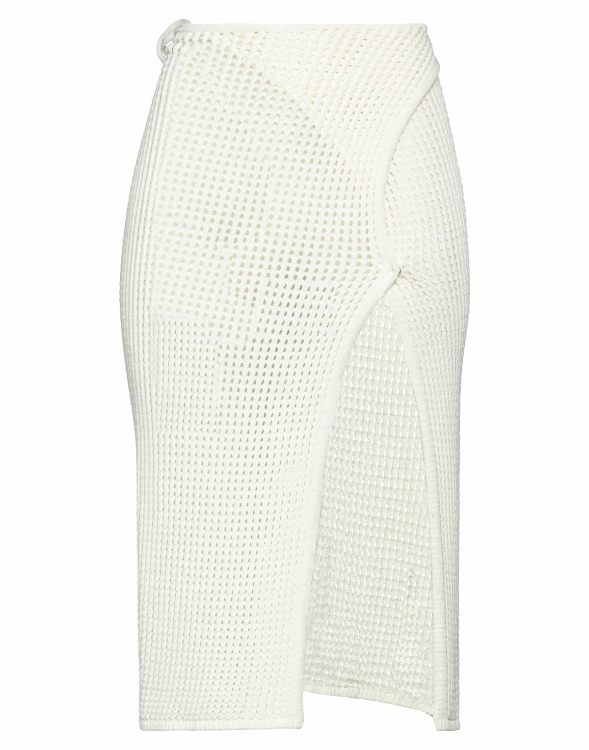 Andreādamo Womens Midi skirt Ivory