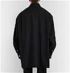 Raf Simons - Oversized Appliquéd Denim Shirt Jacket - Men - Black