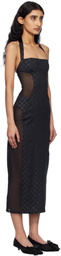 MISBHV Black Shape Up Midi Dress