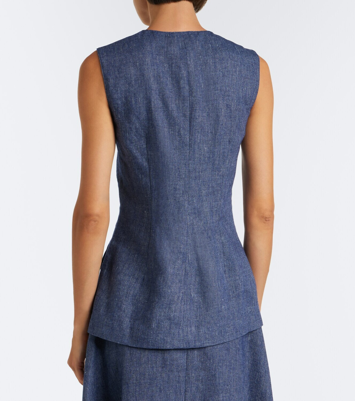 Carolina Herrera Linen, wool, silk, and cashmere vest