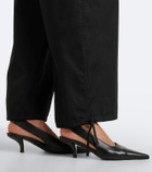 Toteme Leather slingback pumps
