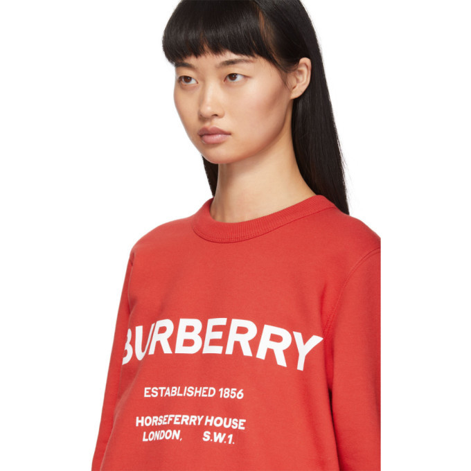 Burberry Red Harlow Sweatshirt Burberry