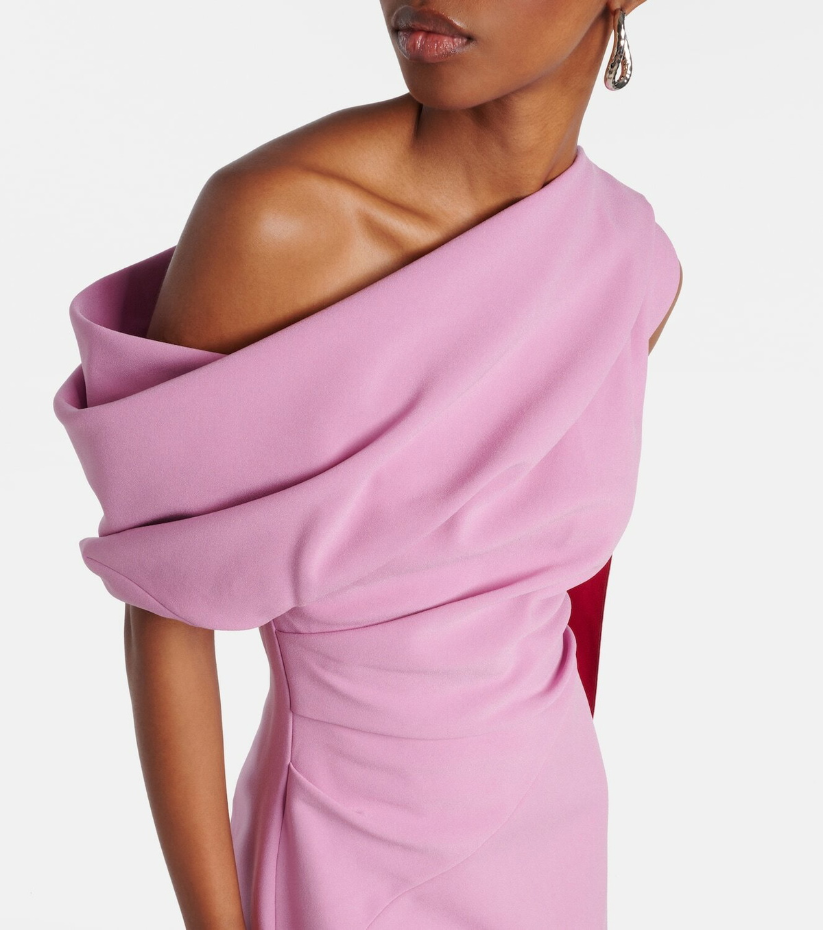 Roksanda Maite caped draped midi dress