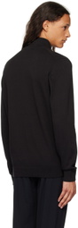 Hugo Black Half-Zip Sweater