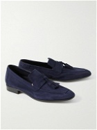 Berluti - Nubuck Tasselled Loafers - Blue