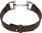 Ferragamo Brown Horsebit Bracelet