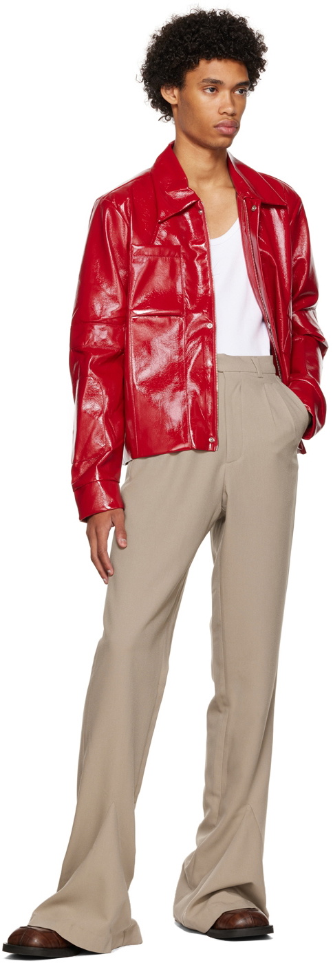 Luar Beige Flared Trousers