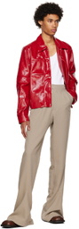 Luar Beige Flared Trousers