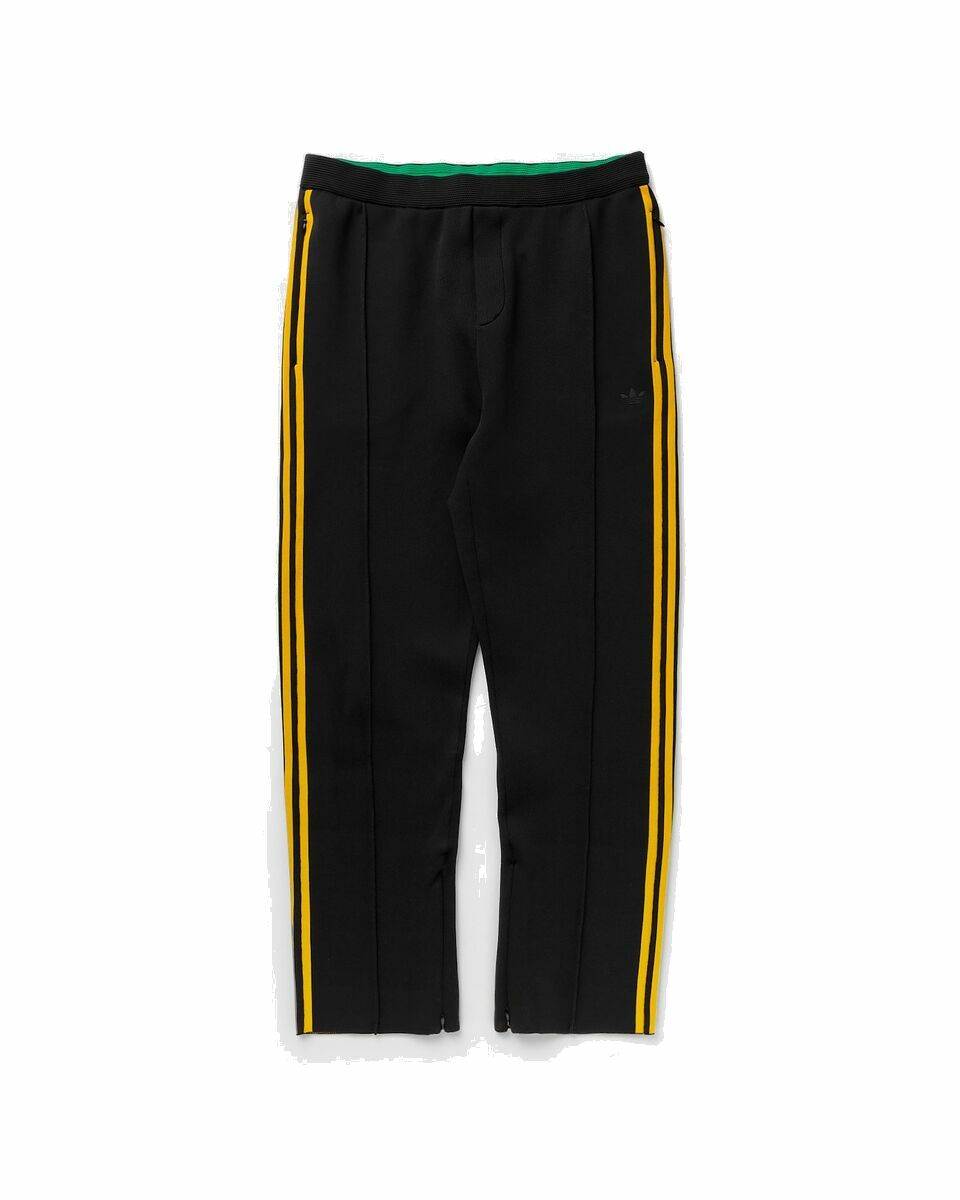 Photo: Adidas X Wales Bonner Knit Track Pant Black|Yellow - Mens - Track Pants