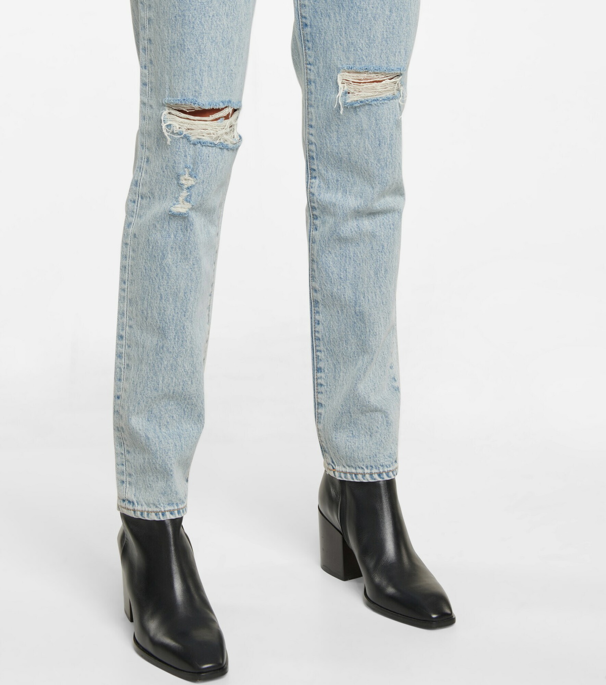 SLVRLAKE - Beatnik high-rise distressed jeans