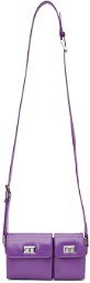 BY FAR Purple Patent Baby Billy Shoulder Bag