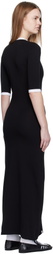 Charles Jeffrey LOVERBOY Black Raglan Baby Tee Midi Dress