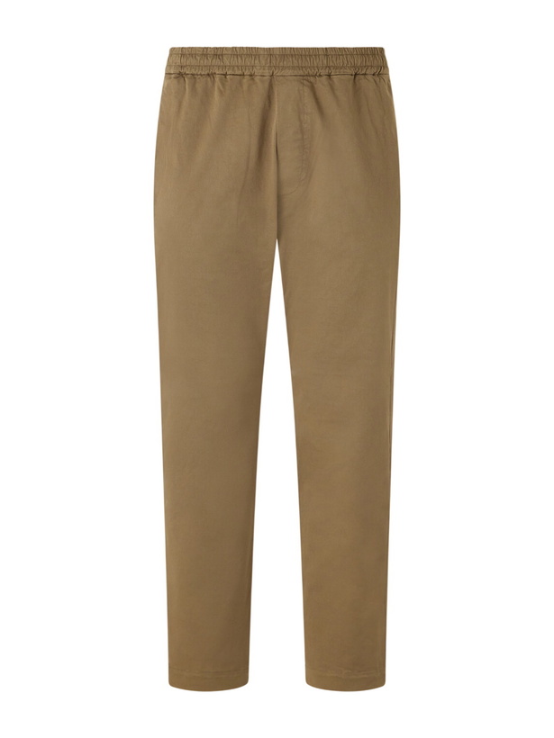 Photo: Barena - Straight-Leg Cotton-Blend Gabardine Trousers - Green