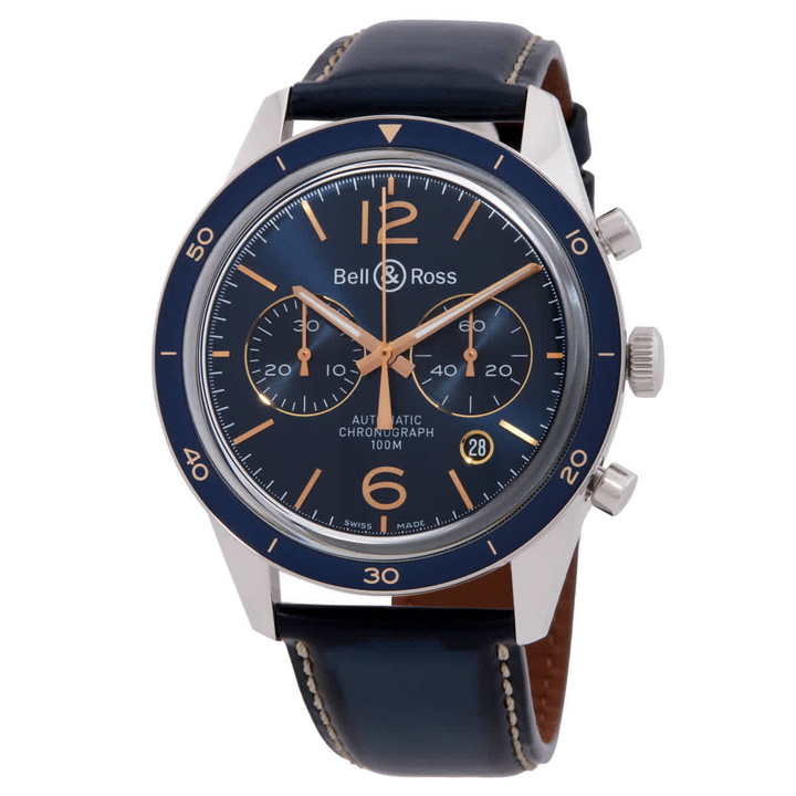 Photo: Bell and Ross Aeronavale Chronograph Automatic Blue Dial Mens Watch BRV126-BLU-ST/SCA
