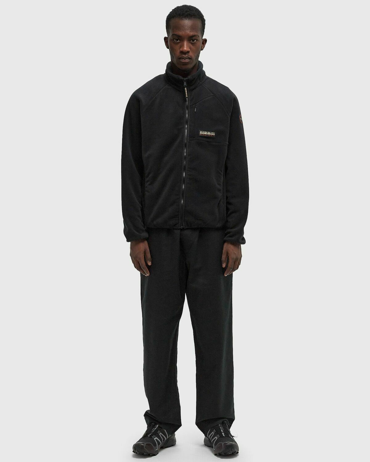 Napapijri T-DOLENT FZ HOODIE Black Mens Zipper