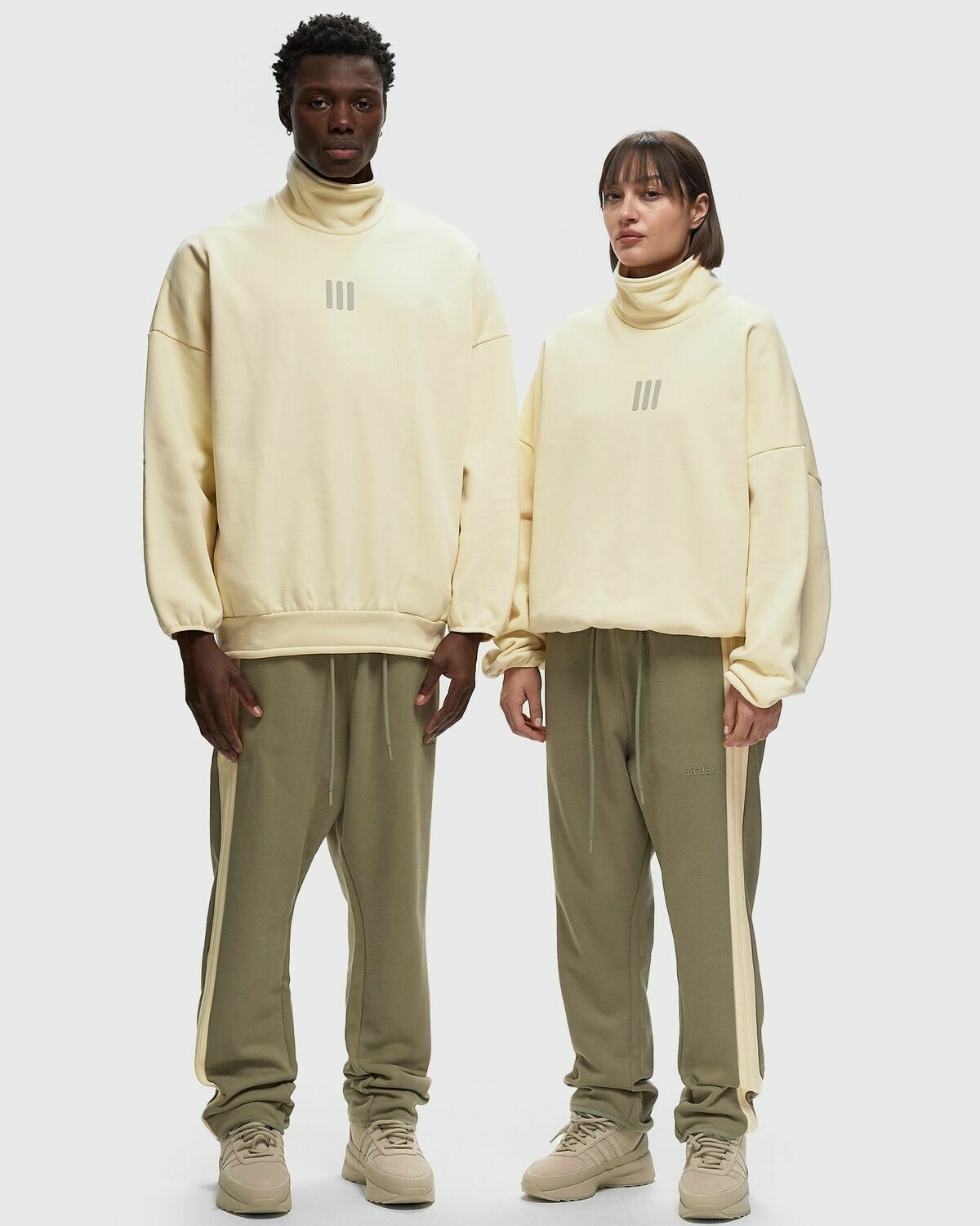 Adidas X Fear Of God Athletics Mock Yellow Sweatshirts adidas