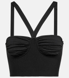 Galvan Ruched Venus knit bralette