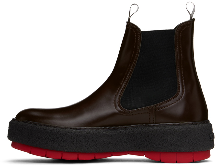 SUNNEI Brown Cemento Chelsea Boots