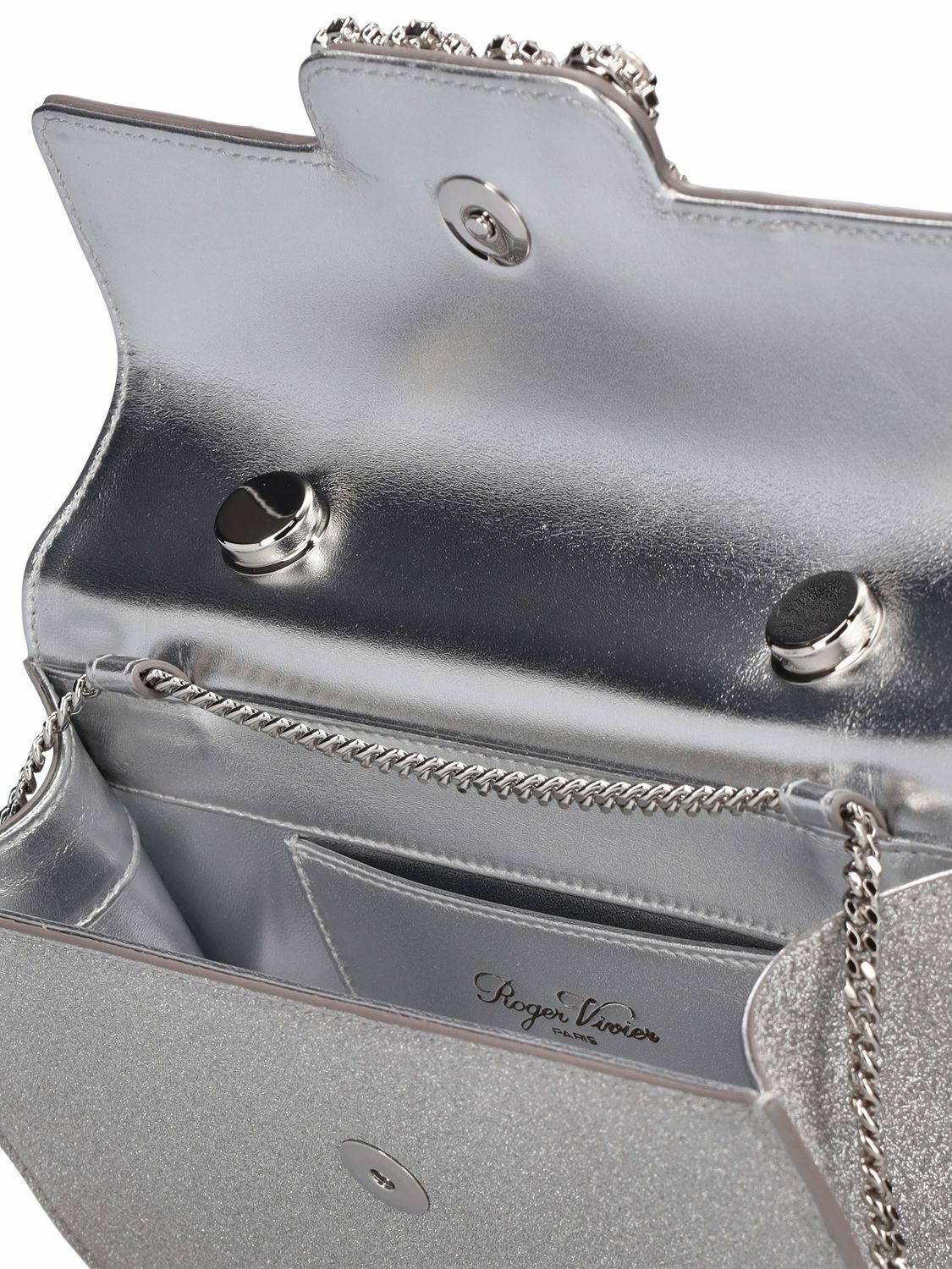 ROGER VIVIER - Mini Flower Jewel Envelope Bag Roger Vivier