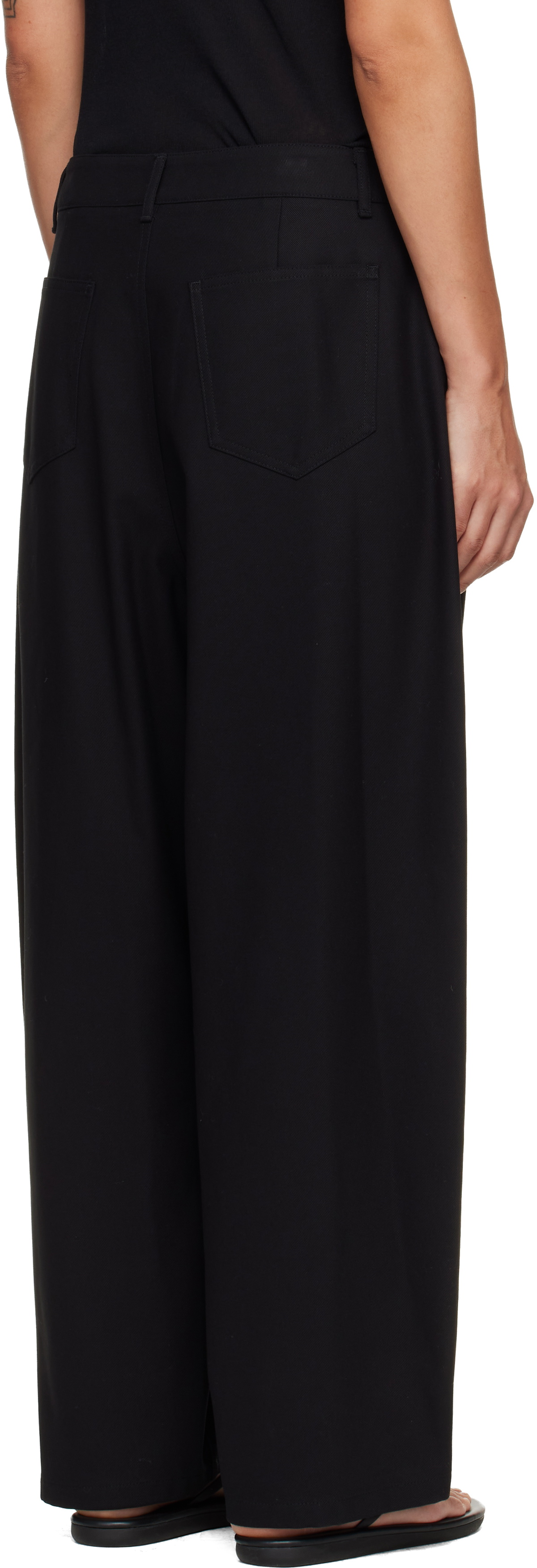 LE17SEPTEMBRE Black Oblong Trousers